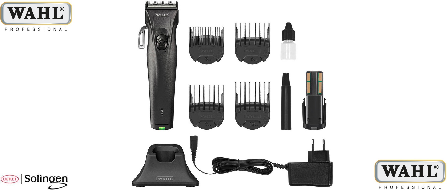 MOSER Professional "Genio Professional", Професионална машинка за основно подстригване, работа на акумулаторни батерии Genio Pro, Мозер Германия, Безплатна доставка в България!